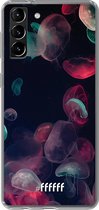 6F hoesje - geschikt voor Samsung Galaxy S21 -  Transparant TPU Case - Jellyfish Bloom #ffffff