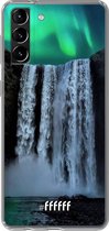 6F hoesje - geschikt voor Samsung Galaxy S21 -  Transparant TPU Case - Waterfall Polar Lights #ffffff