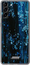 6F hoesje - geschikt voor Samsung Galaxy S21 Plus -  Transparant TPU Case - Bubbling Blues #ffffff