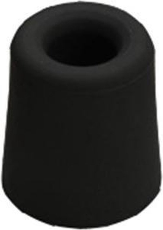Deurbuffer rubber zwart Ø30x24 mm - Dulimex