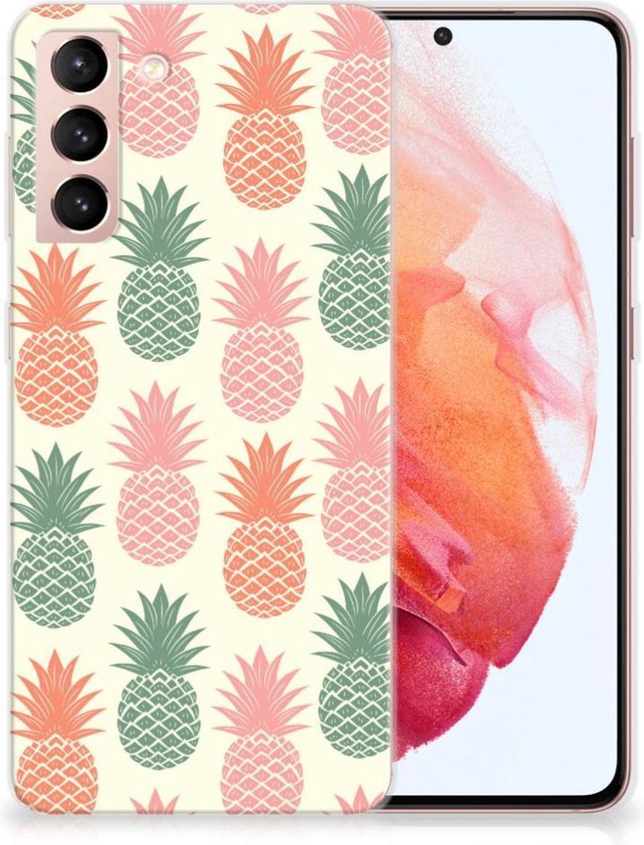 Samsung Galaxy S21 Siliconen Case Ananas