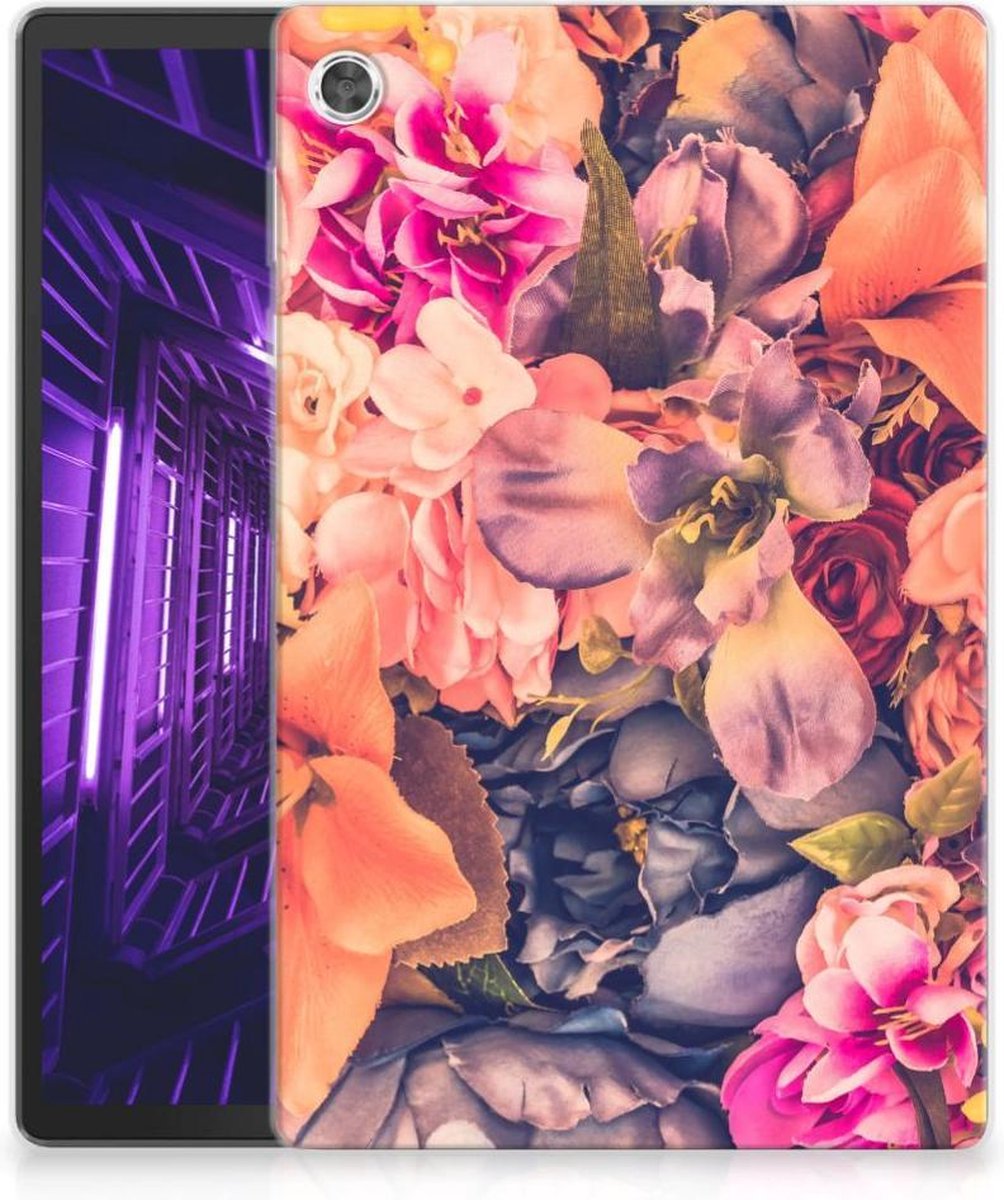 Lenovo Tab M10 Plus Siliconen Hoesje Bosje Bloemen