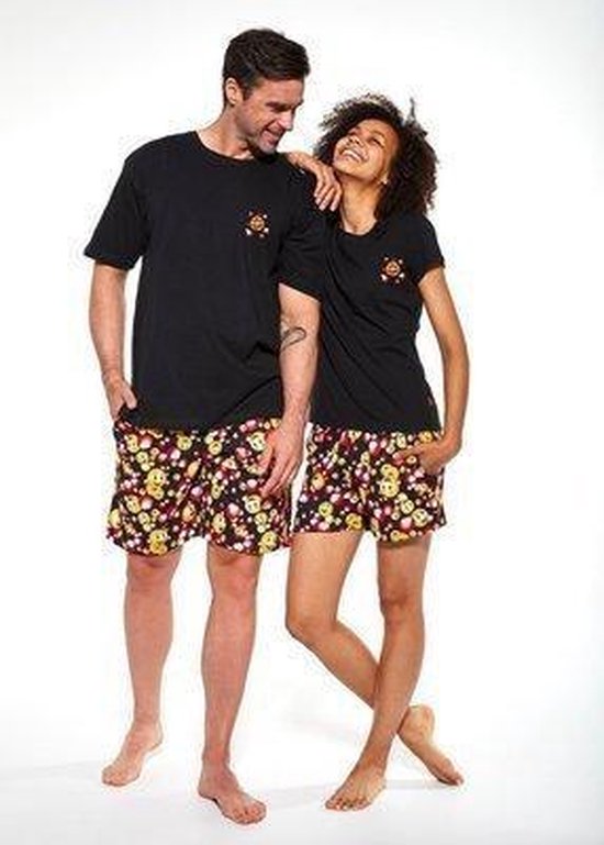 Bouwen op Strippen Mauve Cornette- heren pyjama Funny- 100% katoen XXL | bol.com