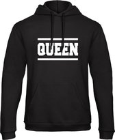 King / Queen Hoodie Lines (Queen - Maat 3XL) | Koppel Cadeau | Valentijn Cadeautje voor hem & haar