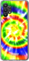 6F hoesje - geschikt voor Samsung Galaxy A32 5G -  Transparant TPU Case - Hippie Tie Dye #ffffff