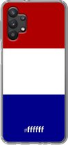 6F hoesje - geschikt voor Samsung Galaxy A32 5G -  Transparant TPU Case - Nederlandse vlag #ffffff