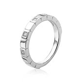Zinzi Jewels 925 Sterling Zilveren Ring  (Maat: 54) - Zilver