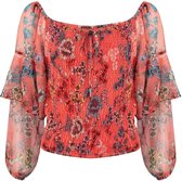 Jacky Luxury Off-shoulder top met print