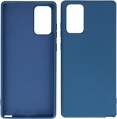 Wicked Narwal | 2.0mm Dikke Fashion Color TPU Hoesje voor Samsung Samsung Galaxy Note 20 Navy