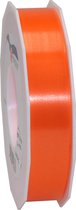 1x XL Hobby/decoratie oranje satijnen sierlinten 2,5 cm/25 mm x 91 meter- Luxe kwaliteit - Cadeaulint satijnlint/ribbon