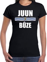 Juun buze met vlag Zeeland t-shirt zwart dames - Zeeuws dialect cadeau shirt L