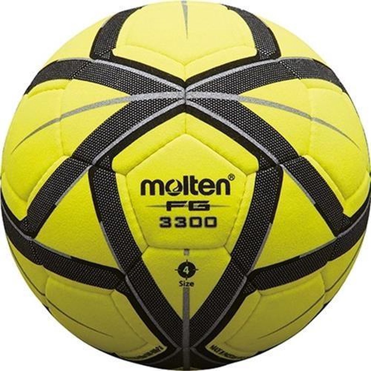Molten Zaalvoetbal F4G3300 Geel/zwart Maat 4
