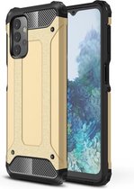 Armor Hybrid Back Cover - Samsung Galaxy A32 5G Hoesje - Goud