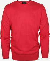 Heren > Steppin' Out Spring 2021 Trui Cotton Cashmere Crew Neck Mannen - Regular Fit - Katoen - Rood (XL)