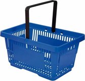 Winkelmandje 20 liter - blauw - 1 handvat