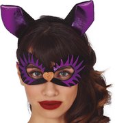Fiestas Guirca - Masker Kat met tiara