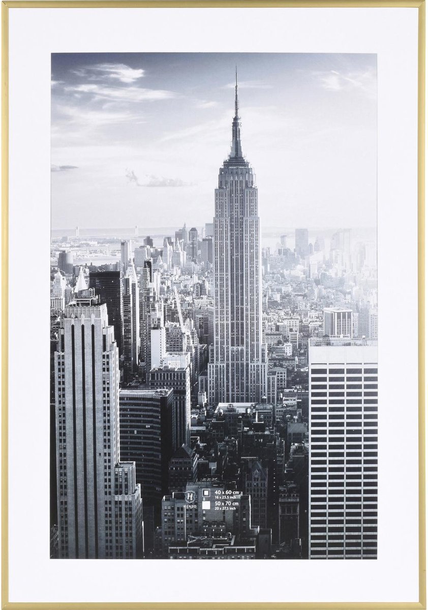 Fotolijst - Henzo - Manhattan - Fotomaat 50x70 cm - Goud