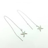 Aramat jewels ® - Stalen doortrekoorbellen ster