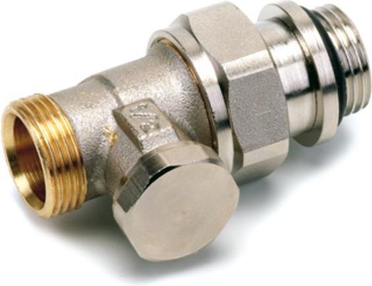 Comap Voetventiel zelfdichtend 1/2 x M22 recht Kvs = 180 m3/h vernikkeld