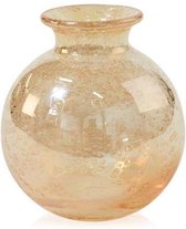 Design vaas Bol - Fidrio GOLDEN TOUCH - glas, mondgeblazen bloemenvaas - diameter 8 cm
