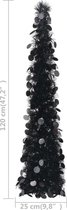 vidaXL Kunstkerstboom pop-up 120 cm PET zwart