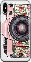 iPhone XS Max hoesje siliconen - Hippie camera | Apple iPhone Xs Max case | TPU backcover transparant