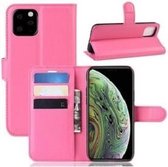 iPhone 11 Pro Max Hoesje Wallet Case Roze