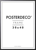 Fotolijst - Posterdeco - Premium Hout - Fotomaat 30x40 cm - Posterlijst - Fotolijstje - Zwart