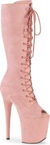 Pleaser Plateau Laarzen -40 shoes- FLAMINGO-2051FS Paaldans schoenen Roze