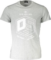 Diesel T-shirt Grijs M Heren