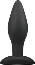Bundle - Easytoys Anal Collection - Medium Zwarte Siliconen Buttplug met glijmiddel