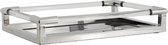 Dienblad rechthoek zilver metaal (r-000SP36886)