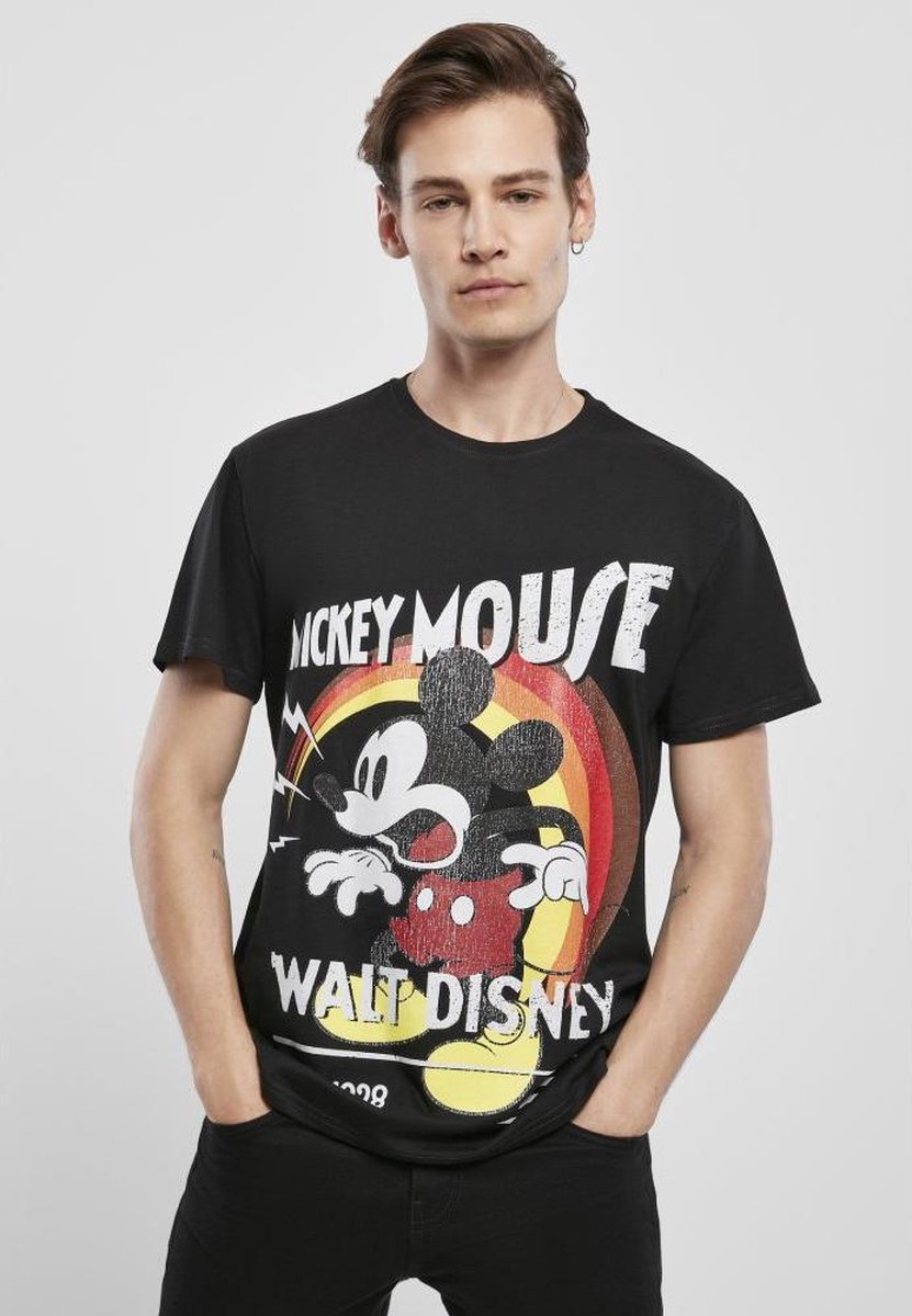 Disney Mickey Mouse Heren Tshirt -M- Mickey Mouse After Show Zwart