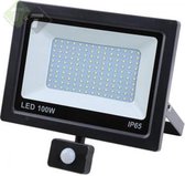 LED Straler + Sensor, Werklamp, Bouwlamp led, Ledlamp, 100W, Hofftech