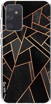 Casetastic Samsung Galaxy A72 (2021) 5G / Galaxy A72 (2021) 4G Hoesje - Softcover Hoesje met Design - Black Night Print