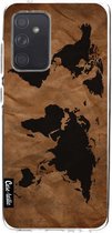 Casetastic Samsung Galaxy A52 (2021) 5G / Galaxy A52 (2021) 4G Hoesje - Softcover Hoesje met Design - World Map Print