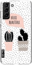 Casetastic Samsung Galaxy S21 Plus 4G/5G Hoesje - Softcover Hoesje met Design - Cactus Love Print