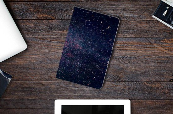 Étui pour tablette avec nom Étui pour tablette Samsung Galaxy Tab S6 Lite avec fermeture magnétique Designs étoiles