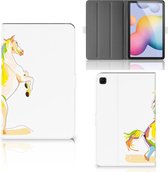 Bookcase met naam Samsung Galaxy Tab S6 Lite | Tab S6 Lite 2022 Hoes met Standaard Horse Color