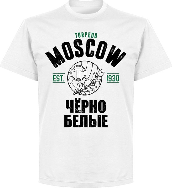 T-shirt Torpedo Moscow Established - Wit - L