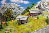 Faller - 2 Hay barns - FA130636 - modelbouwsets, hobbybouwspeelgoed voor kinderen, modelverf en accessoires