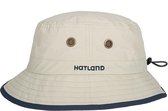 Hatland - UV Bucket hoed voor heren - Sal - anti-muggen - Beige - maat S/M (56CM)