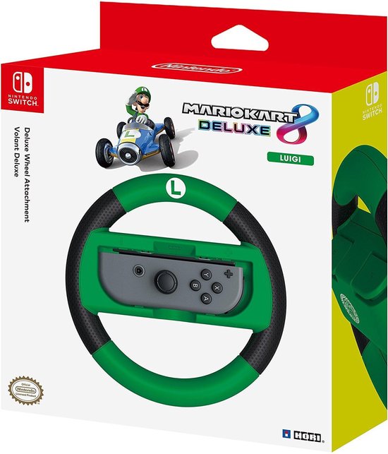 Hori Nintendo Switch MarioKart 8 Deluxe Racing Stuur – Luigi