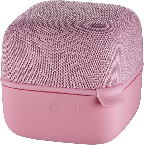 Bluetooth luidspreker roze mobiel Hama Cube, True Wireless stereo, accu, micro-SD, handsfree, 5W bas