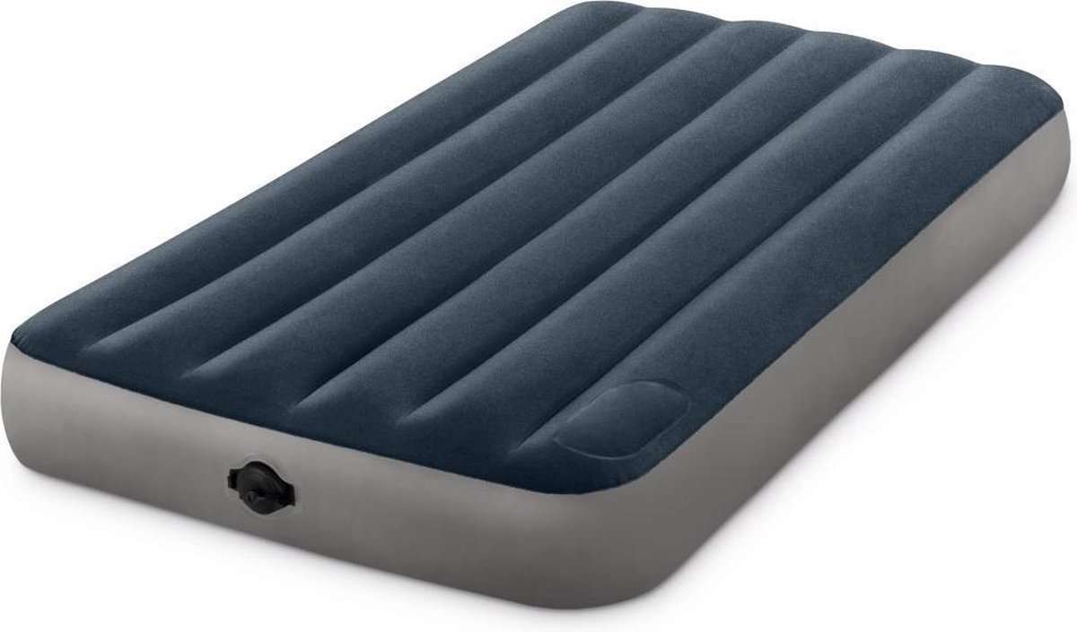Intex 64781 Single-High Luchtbed 99x191x25 cm Blauw/Grijs