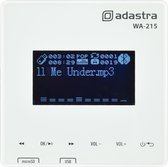 Adastra WA-215 inbouw muurversterker USB/SD en Bluetooth 2x 15W