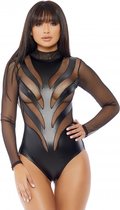 Excitement Bodysuit - Black - Maat XS/S - Lingerie For Her - black - Discreet verpakt en bezorgd