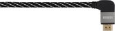 Avinity High-speed HDMI-kabel St. - St. 90° Stof Verguld Ethernet 0,75 M