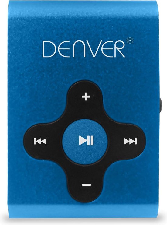 Denver MPS-409 - MP3 speler - met sportclip - 4GB - Blauw | bol.com
