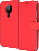 Accezz Wallet Softcase Booktype Nokia 5.3 hoesje - Rood